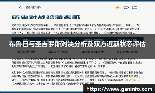 布鲁日与圣吉罗斯对决分析及双方近期状态评估